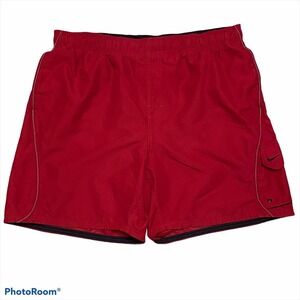 Nike Mens Swim Trunks XL Solid red
